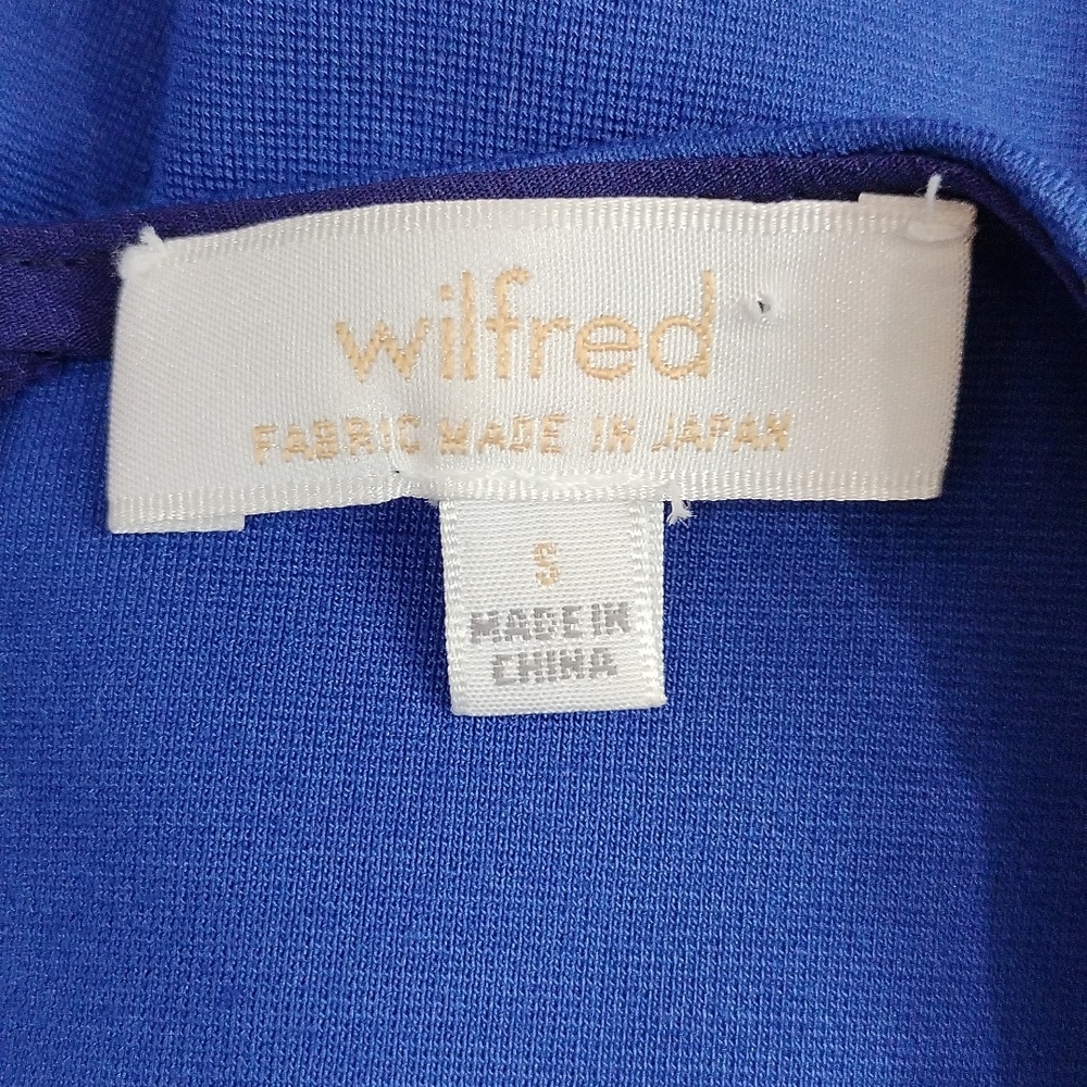 Aritzia Wilfred Blue Peplum Top - Picture 3 of 9